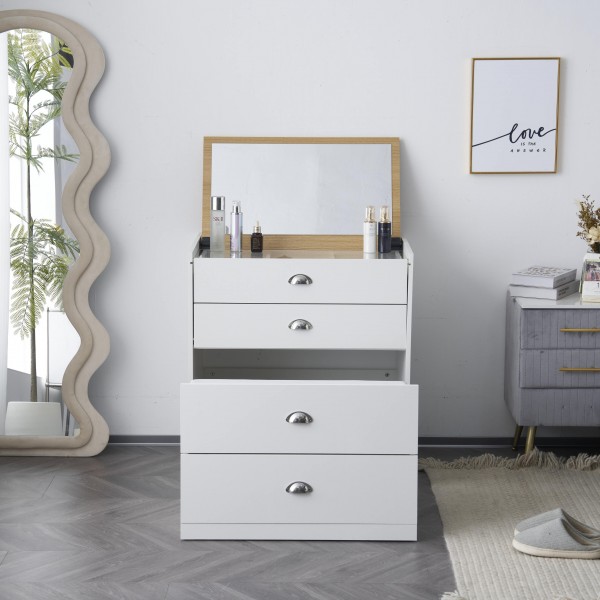 Small white dresser with mirror discount