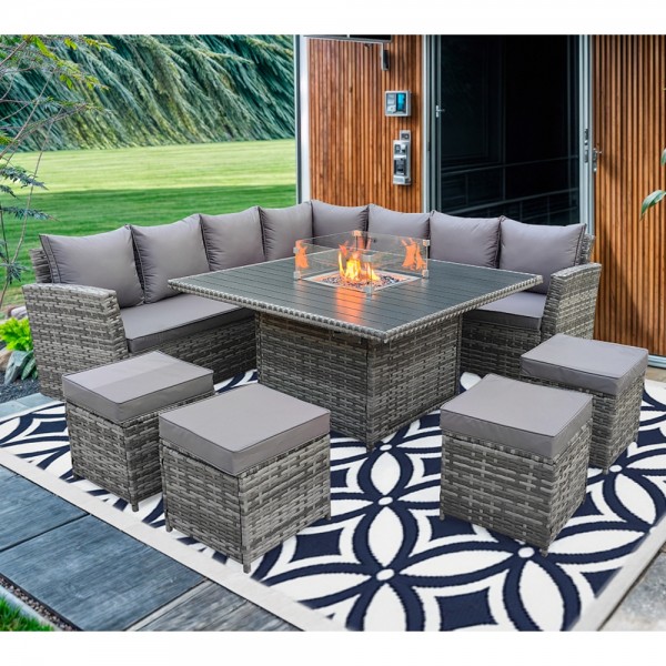 Rattan Corner Sofa Set Grey Rattan Sofa Rattan Garden Sale ROSEN