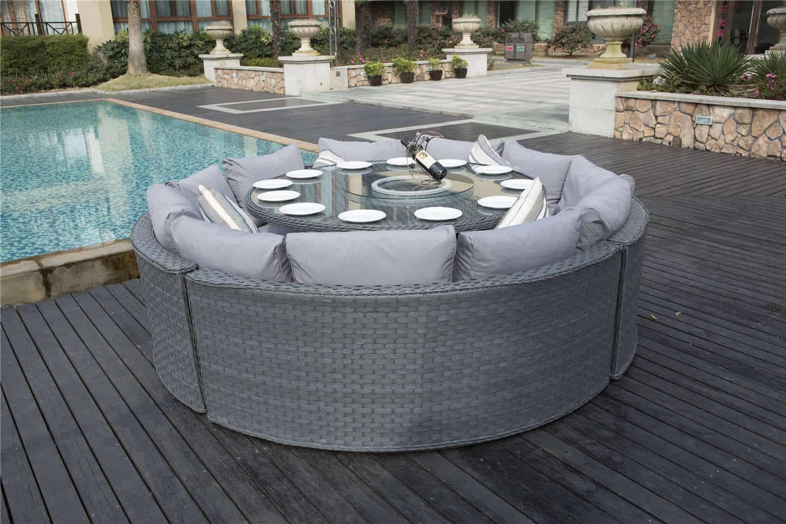 Yakoe Monaco 10 Seater dining set Tudor Furniture