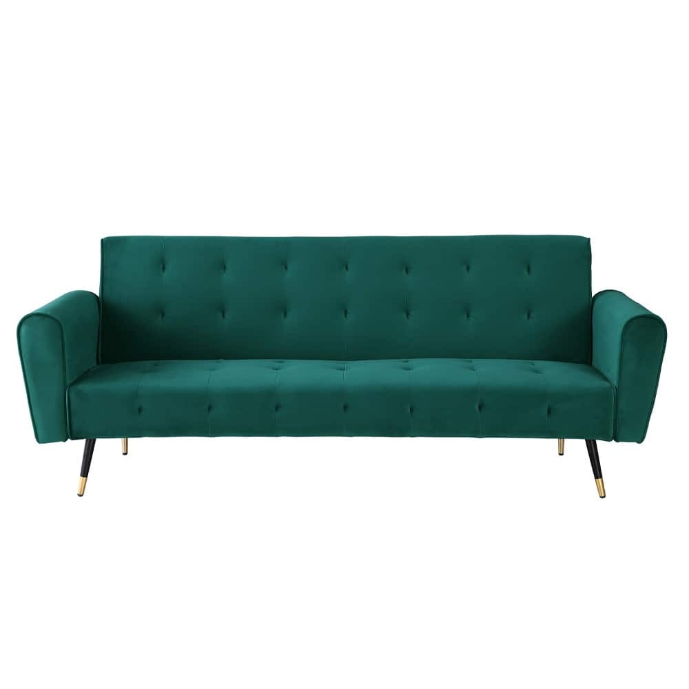 ALESSIA GREEN VELVET SOFA BED Tudor Furniture