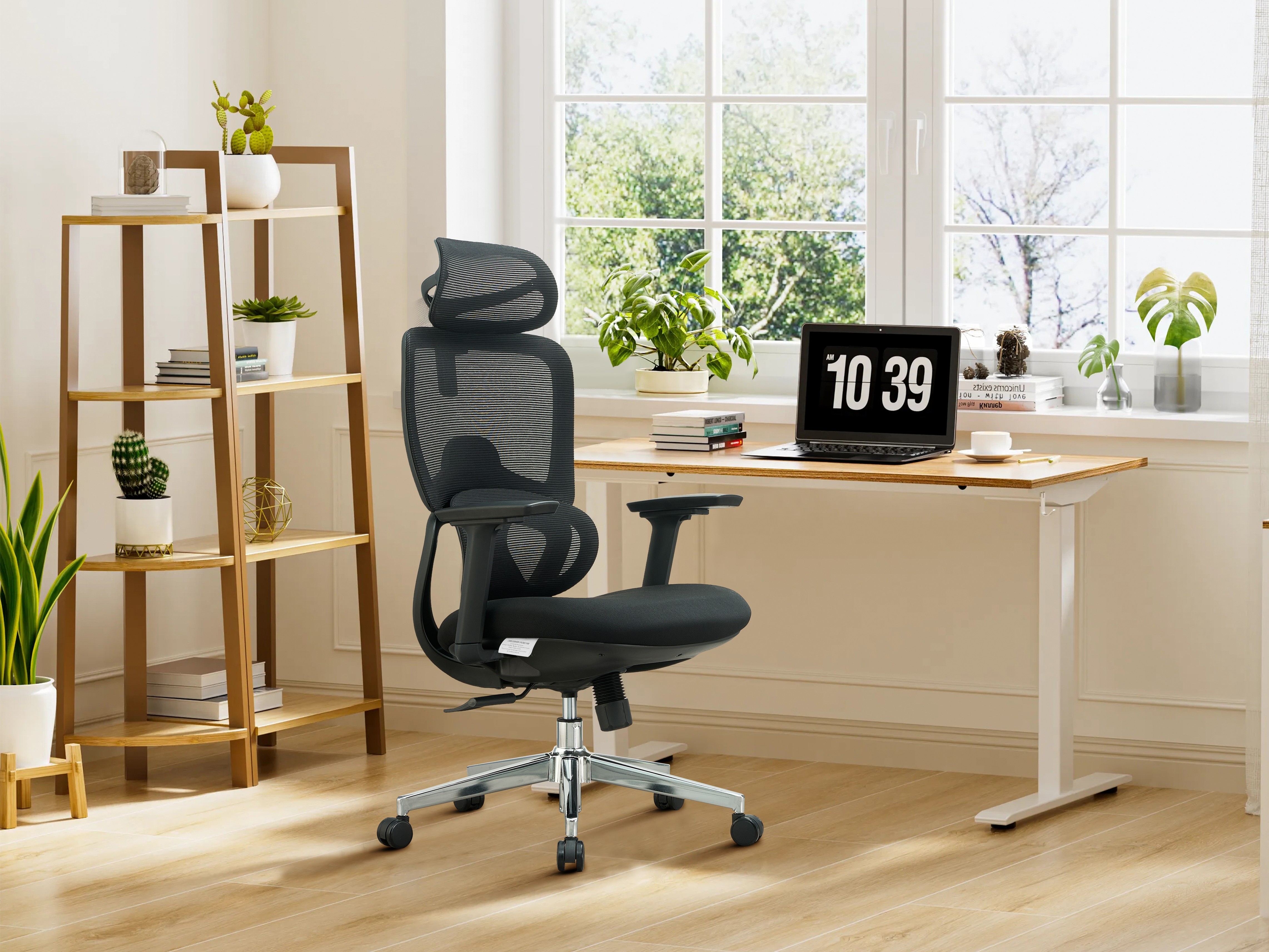 PREMIUM FABRIC BLEND ERGONOMIC OFFICE CHAIR SWIVEL COMPUTER TASK CHAIR ...