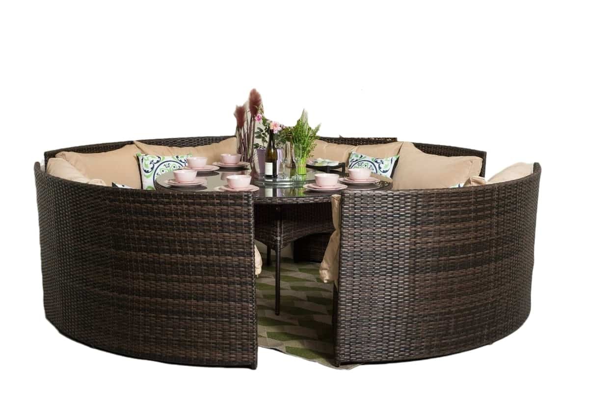 Yakoe monaco rattan round deals