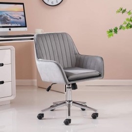 Velvet Upholstered office chair - 3 colour options