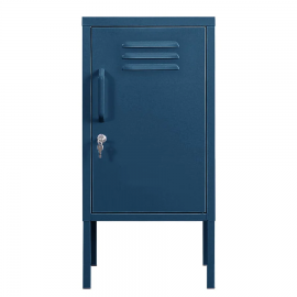 Lokki® Night Stand Cabinet With Adjustable Shelf And Locker - Navy