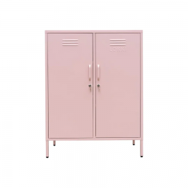 Lokki® 2 Doors Buffet Cabinet Storage Locker Cabinet - Pink