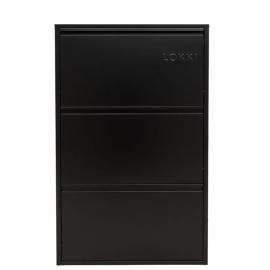Lokki® 3 Doors Shoe Cabinet Sideboard - BLACK