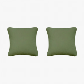 Birchcraft Cordury 2 Piece Indoor Soft Throw Pillow Set - GREEN