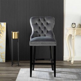 Avers Bar Stool - Set Of 2 Grey