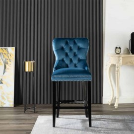 Avers Bar Stool - Set Of 2 Blue