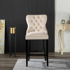 Avers Bar Stool - Set Of 2 Beige