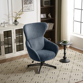 Noah Swivel Chair Leisure Armchair Blue