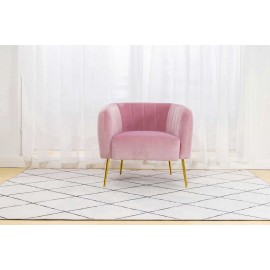 Russell Velvet Fabric Armchair 1 seat
