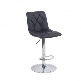 Carlow PU Bar Stool in Black - Set Of 2