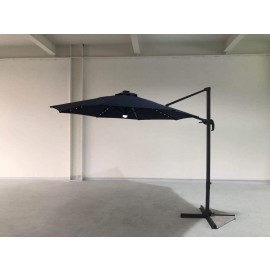 Alu/steel Mini Roma Umbrella 3.0M with LED lights parasol