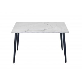 LISA RECTANGLE MARBLED EFFECT DINING TABLE