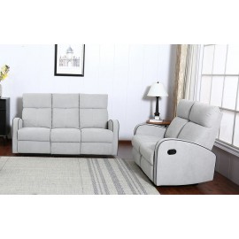 Boston Recliner Fabric Sofa 3+2 set Dove Grey