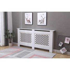 Malton White radiator cover large