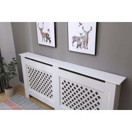 Malton White radiator cover X-large
