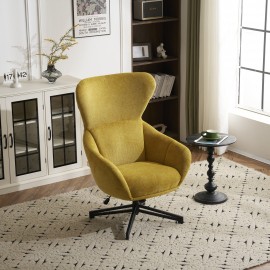 Noah Swivel Chair Leisure Armchair Yellow