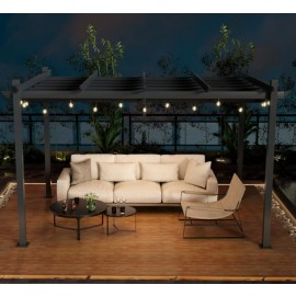 Outdoor Garden Pergola With LED Light  - 3*4M