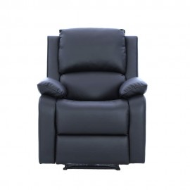 PALERMO GREY LEATHER ELECTRIC RECLINER ARMCHAIR SINGLE SOFA LOUNGE CHAIR