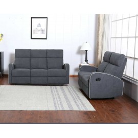 Boston Recliner Sofa 3+2 set Dark Grey