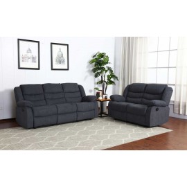 grey recliner sofa set 3+2 seat