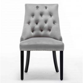 A pair of  Avers dining chair light grey