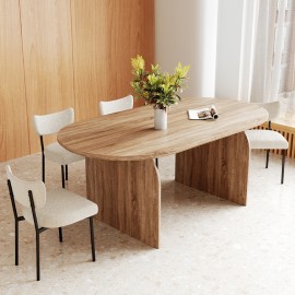 Belluno Oak 4-6 Seater 200cm Oval Dining Table