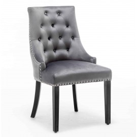 A pair of  Avers dining chair grey