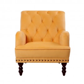 Darwin Accent chair Rubber leg mustard