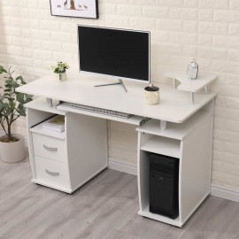 Computer study office desk white