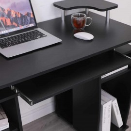Computer study office desk black