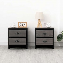 A Pair Of Black iron frame beside table