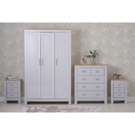 Heritage 4Pcs bedroom set in grey