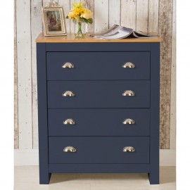 HERITAGE 4 DRAWER CHEST BEDROOM STORAGE CABINET