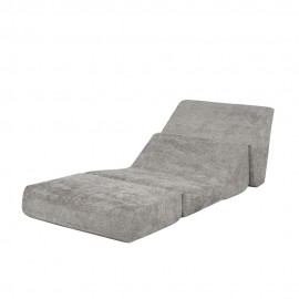 Hugspacee Light Grey Adjustable Lazy Chair Plush Floor Sofa Chair