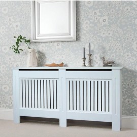 Lancaster White radiator cover large