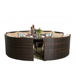 Yakoe Monaco 8 Seater dining set Round