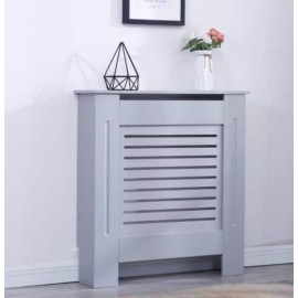 Grey Painted Modern Wood Radiator Cover-Small