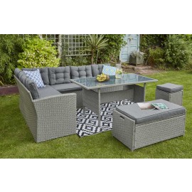 Rosen 10 seater grey color dining set