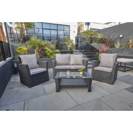 Rosen 4 seat blackcolor dining set