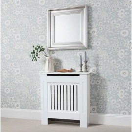 Lancaster White radiator cover small
