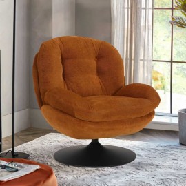 Plus Swivel Leisure Chair In Orange