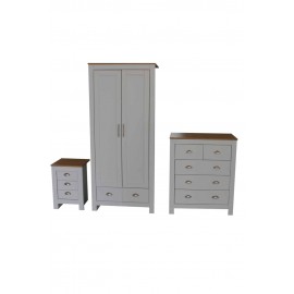 White 3 pieces bedroom set